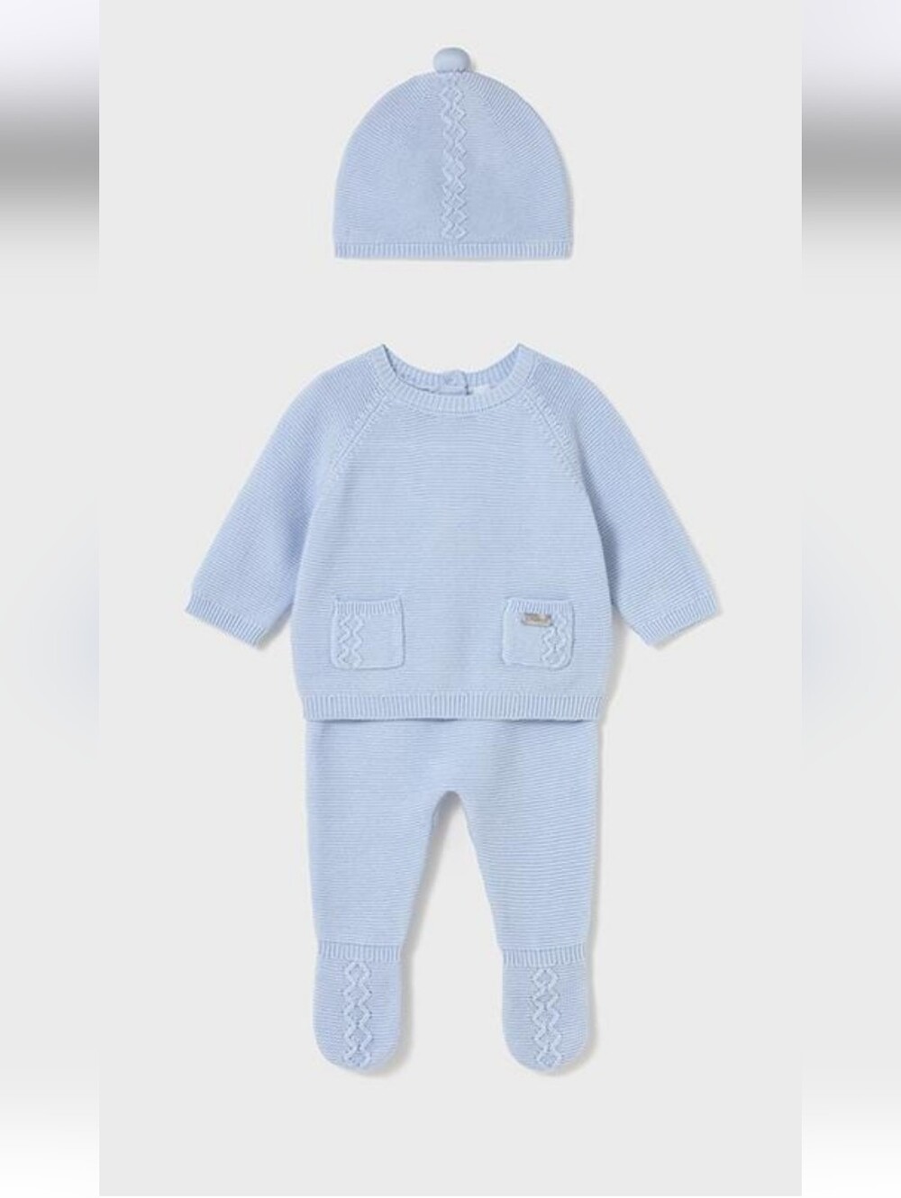 Mayoral Sky Blue Baby Boys 3 Piece Set